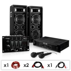 Electronic-Star SET PA DJ "DJ-24M" Amplificator-Mixer-Boxe-Microfon 1200W (PL-1180-216M) (PL-1180-216M)