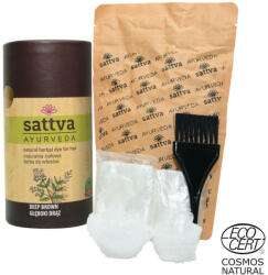 SATTVA Henna - Természetes növényi hajszínező mélybarna 150 g
