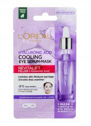 L'Oréal Revitalift Filler HA Cooling Tissue Eye Serum-Mask mască de ochi 11 g pentru femei