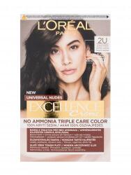 L'Oréal Excellence Creme Triple Protection vopsea de păr 48 ml pentru femei 2U Black-Brown