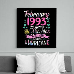 printfashion Születésnap 1993 Február - Napfény egy kis hurrikánnal! - Vászonkép - Fekete (6646608)