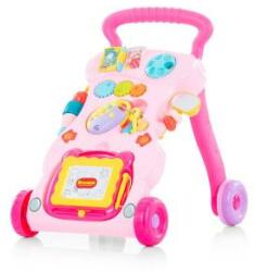 Chipolino Jucărie muzicală pentru bebeluși pe roți pentru plimbare Chipolino Funny, roz, 3500647