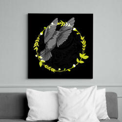 printfashion Kolibri madár - Vászonkép - Fekete (6643745)