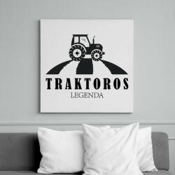 printfashion Traktoros legenda - Vászonkép - Fehér (6641319)