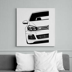 printfashion VW Golf - Vászonkép - Fehér (6627869)