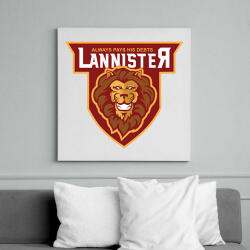 printfashion Lannister - Vászonkép - Fehér (6622727)
