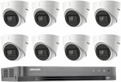 Hikvision Sistem supraveghere video Hikvision 8 camere 4 in 1 8MP IR 60m, DVR 8 canale 4K (33389-) - rovision