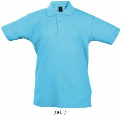 SOL'S Gyerek galléros póló Summer - Atoll kék | 10 éves (130/140) (SOLS-11344-1000120471)