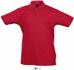 SOL'S Gyerek galléros póló Summer - Piros | 10 éves (130/140) (SOLS-11344-1000120506)