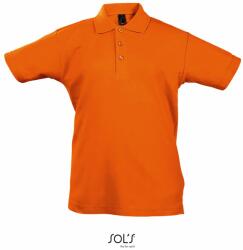 SOL'S Gyerek galléros póló Summer - Narancssárga | 6 éves (106/116) (SOLS-11344-1000120494)