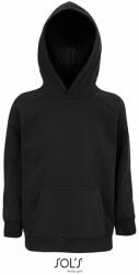 SOL'S Gyerek kapucnis pulóver Stellar - Fekete | 12 éves (142/152) (SOLS-03576-1000312559)
