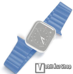 DUX DUCIS okosóra szíj - szilikon, mágneses, 127mm + 112mm hosszú - KÉK - Apple Watch Series 1/2/3 42mm / 4/5/6/SE 44mm / 7/8 45mm / 10 46mm / Ultra / Ultra 2 49mm