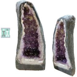  Geoda Ametist cu Calcit Naturala Brazilia - 52x27x17 cm - Unicat