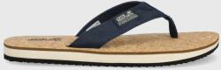 Jack Wolfskin flip-flop sötétkék, női, lapos talpú - sötétkék Női 37