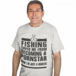  Fishing saved me - Férfi Póló (823854)