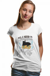  All I need is Video Games and my Cat - Női Póló (397031)