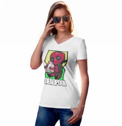  Cuki Deadpool - Női V-Nyakú Póló (631733)