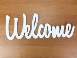 Fa - "Welcome" felirat fehér 35cm