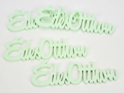  Fa "Édes Otthon" felirat menta 15cm 4db/csomag