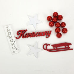  Piros-fehér karácsonyi csomag - kosarbolt