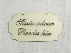  Tábla "Tiszta udvar - kosarbolt