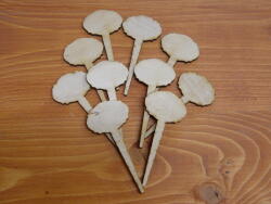  Natúr fa - Beszúrós táblák 4x9cm 10db/csomag