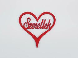  Fa - Szeretlek szívben piros 10cm - kosarbolt