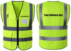 Veiras Светлоотразителнa жилеткa за доставчици ISA с надпис -Your Delivery Guy (XL-1)