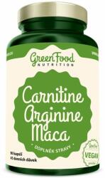 GreenFood Nutrition - Carnitine + Arginine + Maca - 90 Kapszula