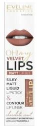Eveline Cosmetics OH! My Velvet Lips Matt Lip Kit 12 Praline Eclair 4,5ml