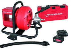 Rothenberger Masina de desfundat tevi cu acumulator Rothenberger Rodrum VarioClean 18 V | 40 - 100 mm | 15 m | Fara perii de carbon | 1 x 8 Ah acumulator + incarcator | In Rocase (1000003371)