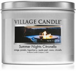 Village Candle Summer Nights Citronella lumânare parfumată în placă 311 g