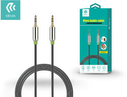 DEVIA iPure Audio Cable 3, 5 - 3, 5 mm jack audio kábel 1 m-es vezetékkel - fekete (ST986667)