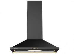 Studio Casa Hota decorativa Onda Retro Black, 1 motor turbo, 3 viteze, finisaje bronz antichizat, Antracit (2240660707) Hota