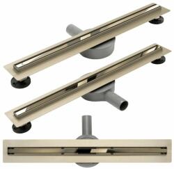 Rea Set rigola dus plus capac inclus 50 cm Rea Neo Slim Mirror Gold Pro auriu (5902557368457)