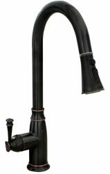 Rea Baterie bucatarie cu dus extractibil Rea Deco negru mat (5902557331680)