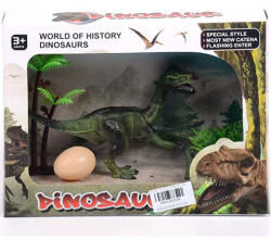 Magic Toys Dinoszaurusz figura tojással és növényekkel (MKK240594) - jatekshop