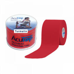 AcuTop Premium Turmalinos Kineziológiai Tapasz 5 cm x 5 m Piros (SGY-TT27-ACU) - sportgyogyaszati