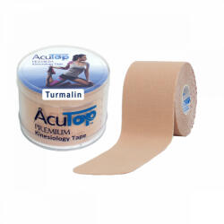 AcuTop Premium Turmalinos Kineziológiai Tapasz 5 cm x 5 m Bézs (SGY-TT3-ACU) - sportgyogyaszati