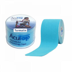 AcuTop Premium Turmalinos Kineziológiai Tapasz 5 cm x 5 m Kék (SGY-TT2-ACU) - sportgyogyaszati