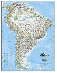 National Geographic Dél-Amerika falitérkép National Geographic 61x76 cm