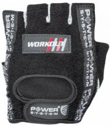 Power System Gloves Workout PS 2200 1 pár - fekete, XL