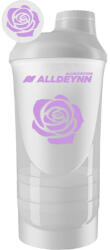 Allnutrition ALLDEYNN Shaker 600 ml + 350 ml, átlátszó fehér