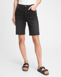 GAP 9'' High Rise Denim Bermuda Pantaloni scurți GAP | Negru | Femei | 24 REG