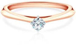 SAVICKI Inelul de logodnă The Light: aur bicolor, diamant - savicki - 4 843,00 RON