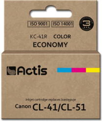 ACTIS KC-41R ink for Canon printer; Canon CL-41/CL-51 replacement; Standard; 18 ml; color (KC-41R)