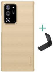 Nillkin Super Frosted Samsung Galaxy Note 20 Ultra (SM-N986F) műanyag védő (gumírozott, asztali tartó) arany (GP-98680)