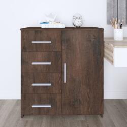 vidaXL Servantă, stejar afumat, 79x35x88 cm, lemn prelucrat (340246) Comoda