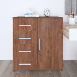 vidaXL Servantă, stejar maro, 79x35x88 cm, lemn prelucrat (340247) Comoda