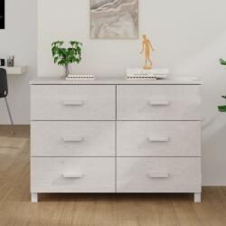 vidaXL Servantă „HAMAR, alb, 113x40x80 cm, lemn masiv de pin (340449) Comoda